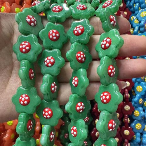 Lampwork Beads, Flower, DIY & enamel, more colors for choice, 20mm, 20PCs/Bag, Sold By Bag