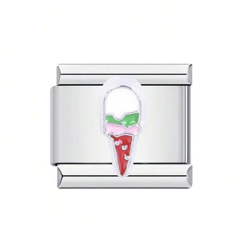 Stainless Steel Bracelet Finding, 304 Stainless Steel, DIY & different styles for choice & enamel, 10x10mm, 10PCs/Bag, Sold By Bag