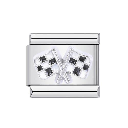 Stainless Steel Bracelet Finding, 304 Stainless Steel, plated, DIY & different styles for choice & enamel, 10x10mm, 10PCs/Bag, Sold By Bag