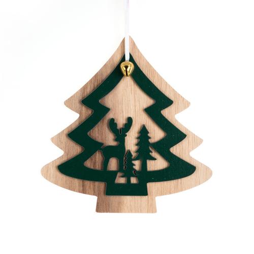 Wood Christmas Tree Decoration, DIY & different styles for choice & hollow, Sold By PC