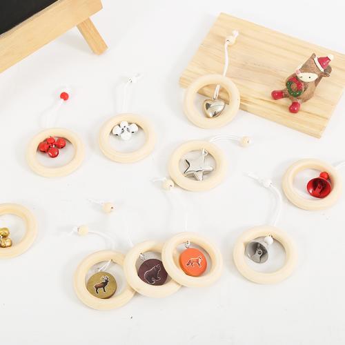 Wood Christmas Tree Decoration, different styles for choice & hollow, 55x55mm, 10PCs/Set, Sold By Set