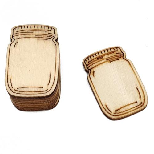 Fashion Decoration, Wood, Bottle, DIY, 42x37mm, Sold By PC