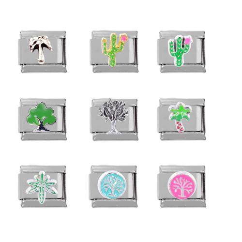 Stainless Steel Bracelet Finding, 304 Stainless Steel, DIY & different styles for choice & enamel, 10x9x5mm, 5PCs/Bag, Sold By Bag