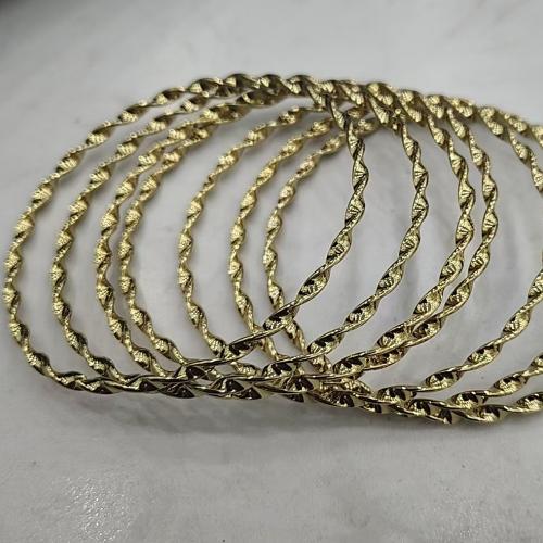 Bracelet en acier inoxydable, Acier inoxydable 304, Or, 69x3mm, 7PC/fixé, Vendu par fixé