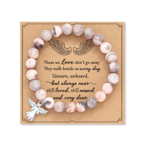 Gemstone Bracelet, with Tibetan Style, Angel, handmade, different materials for choice & for woman, Length:Approx 6-10 Inch, Sold By PC