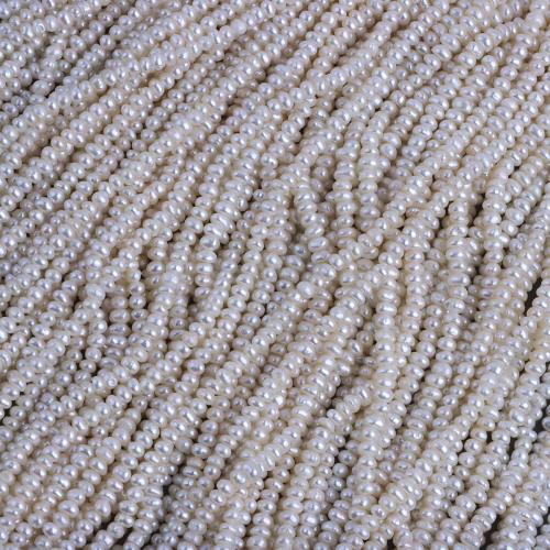 Natural Freshwater Pearl Loose Beads, Rice, DIY, white, 3-3.5mm, Sold Per 36 cm Strand