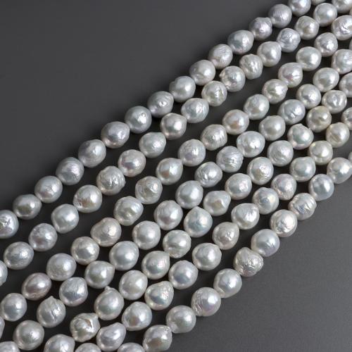 Cultured Baroque Freshwater Pearl Beads, DIY, white, 10-11mm, Sold Per 40 cm Strand