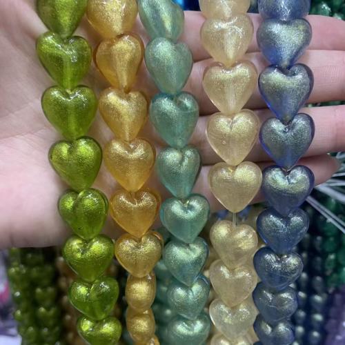 Lampwork Beads, Heart, DIY, more colors for choice, 16mm, 20PCs/Bag, Sold By Bag