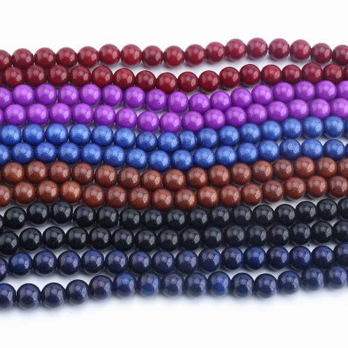 Fashion Glass Beads, Round, DIY, more colors for choice, Sold Per 38 cm Strand
