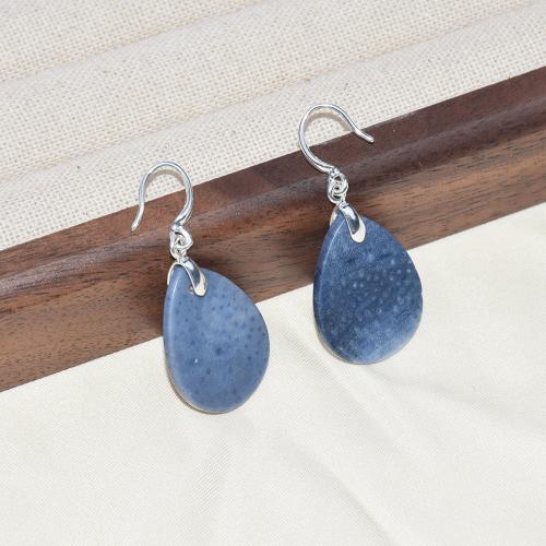 Coral Simulant Earring, Natural Coral, with 304 Stainless Steel, fashion jewelry, mixed colors, Sold By Pair