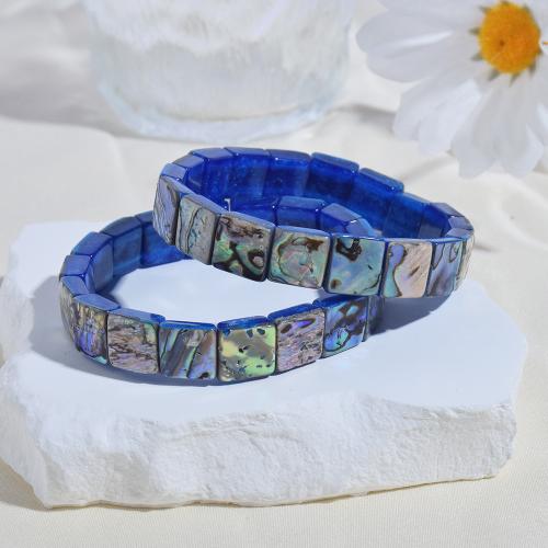 Shell Jewelry Bracelet, Abalone Shell, fashion jewelry, mixed colors, 10mm, Length:18 cm, Sold By PC