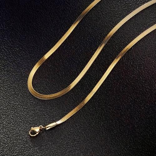 304 Stainless Steel Necklace, with 5cm extender chain, Vacuum Ion Plating, Unisex & snake chain & different styles for choice, Sold By PC