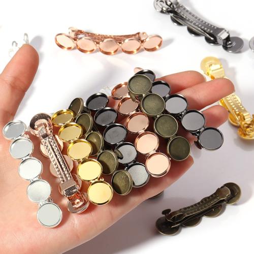 Hair Clip Findings, Brass, plated, DIY & different size for choice, more colors for choice, 5PCs/Bag, Sold By Bag