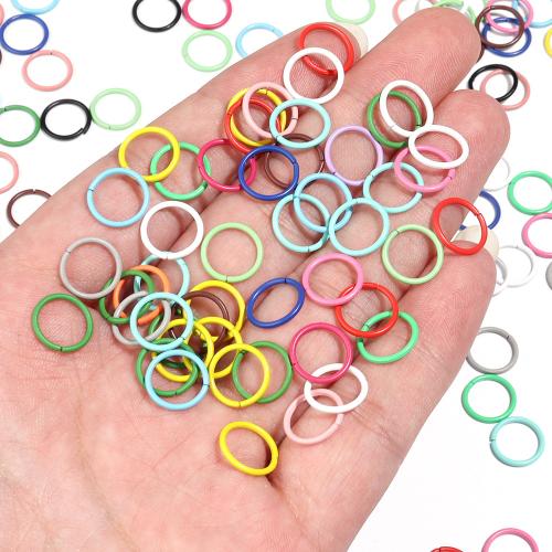 Iron Closed Jump Ring, Donut, stoving varnish, DIY & different size for choice, more colors for choice, 100PCs/Bag, Sold By Bag