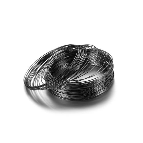 Iron Bangle Wire, plated, DIY, more colors for choice, 0.60mm, Inner Diameter:Approx 60mm, 100PCs/Bag, Sold By Bag