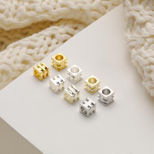 Brass Spacer Beads, plated, DIY & different size for choice, more colors for choice, 100PCs/Bag, Sold By Bag
