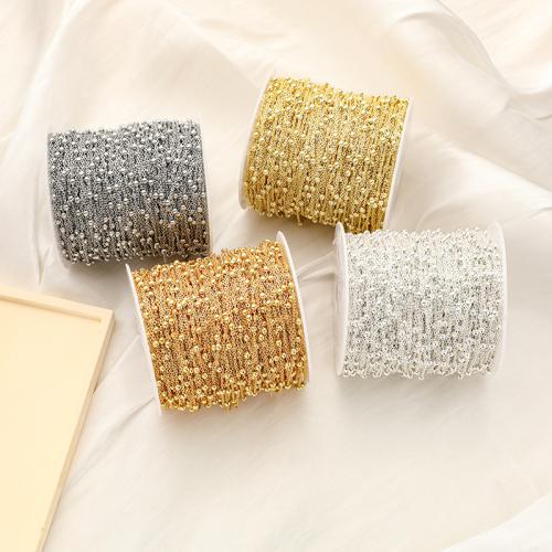 Brass Beading Chains, plated, DIY & different size for choice, more colors for choice, 5m/Bag, Sold By Bag