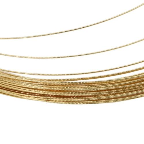 Copper Wire, Brass, plated, DIY & different size for choice, more colors for choice, 5m/Bag, Sold By Bag