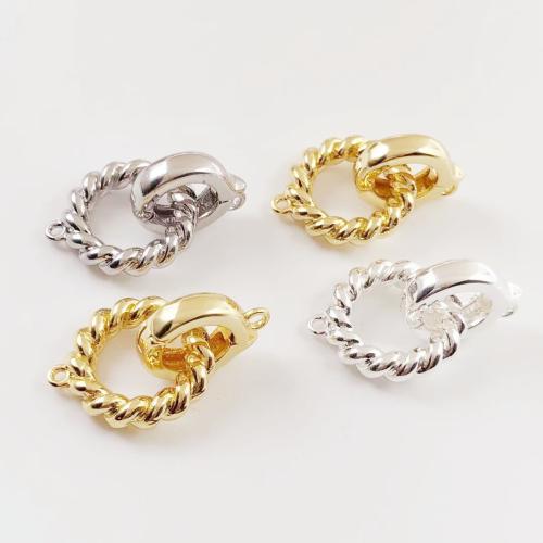 Brass Hook and Eye Clasp, plated, DIY, more colors for choice, jacquard diameter 16mm, buckle size 14.7mm *11.5mm, Sold By PC