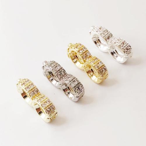 Messing Schmuckverschluss , plattiert, DIY & mit Strass, keine, Total length 15mm, width 9mm, inner width 5mm, verkauft von PC