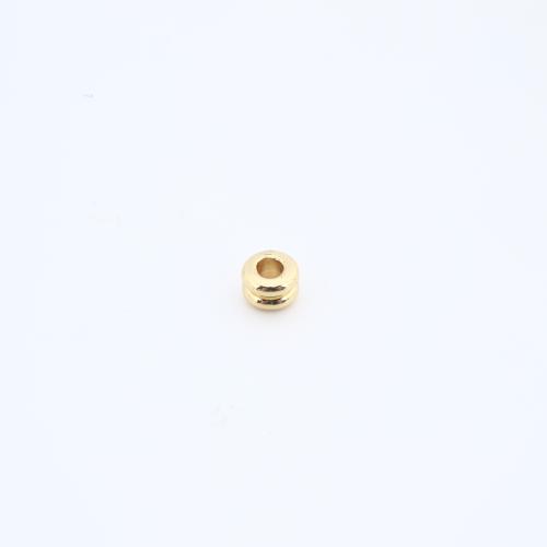 Brass Spacer Beads, plated, DIY, golden, nickel, lead & cadmium free, 4x6x6mm, Sold By PC