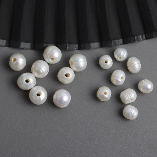 Natural Freshwater Pearl Loose Beads, Baroque, DIY, white, 7-9mm, Sold By PC