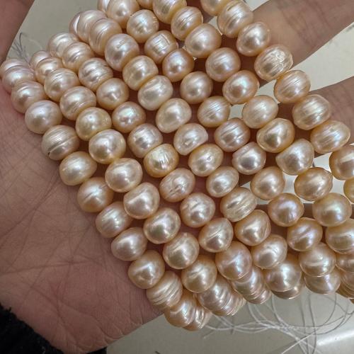 Natural Freshwater Pearl Loose Beads, Flat Round, DIY, more colors for choice, 6-10mm, Sold Per 36 cm Strand