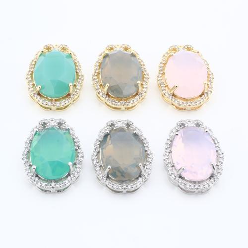 Colgantes de Cristal, metal, con Cristal, Gota, chapado, Bricolaje & con diamantes de imitación, más colores para la opción, libre de níquel, plomo & cadmio, 26x18x8mm, 20PCs/Bolsa, Vendido por Bolsa