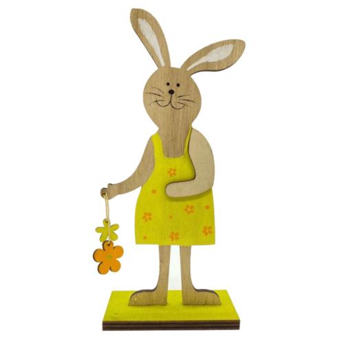 Wood Decoration, Rabbit, 220x100x50mm, Sold By PC