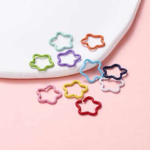 Iron Closed Jump Ring, Star, stoving varnish, DIY, more colors for choice, 16.50x16x1.50mm, 50PCs/Bag, Sold By Bag
