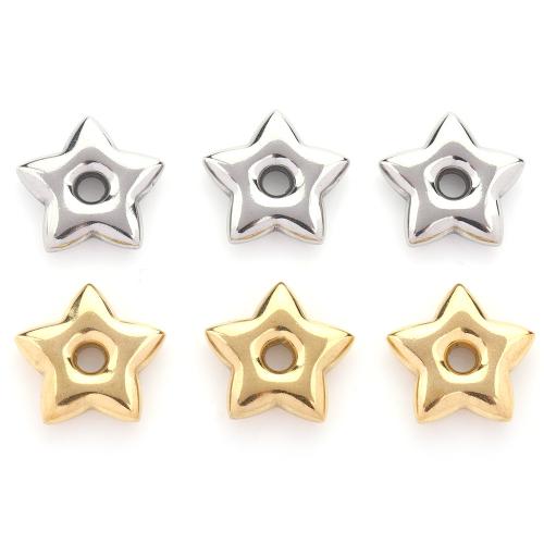 Stainless Steel Pendants, 304 Stainless Steel, Star, plated, DIY, more colors for choice, 10PCs/Bag, Sold By Bag
