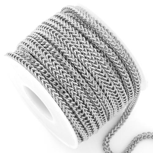 Stainless Steel Curb Chain, 304 Stainless Steel, plated, DIY, more colors for choice, 5m/Bag, Sold By Bag