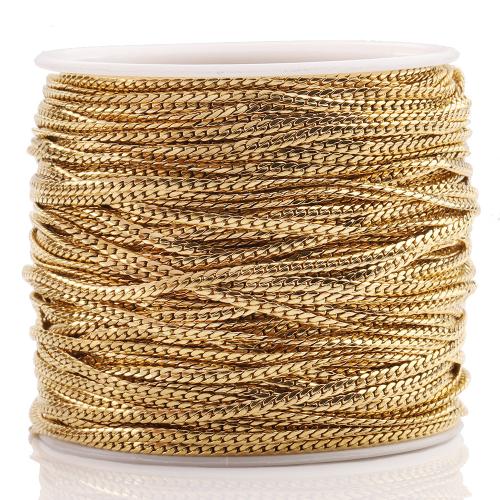 Stainless Steel Snake Chain, 304 Stainless Steel, plated, DIY, more colors for choice, 10m/Bag, Sold By Bag