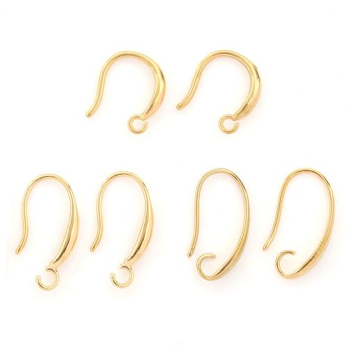 Stainless Steel Hook Earwire, 316 Stainless Steel, gold color plated, DIY & different styles for choice, 10PCs/Bag, Sold By Bag