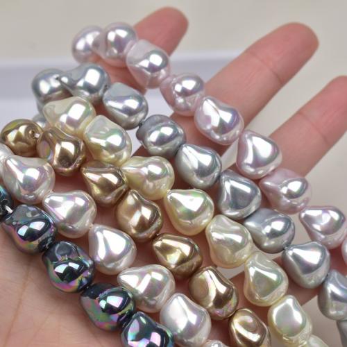 Glass Pearl Beads, Baroque, DIY, more colors for choice, 11x14mm, Sold Per 40 cm Strand