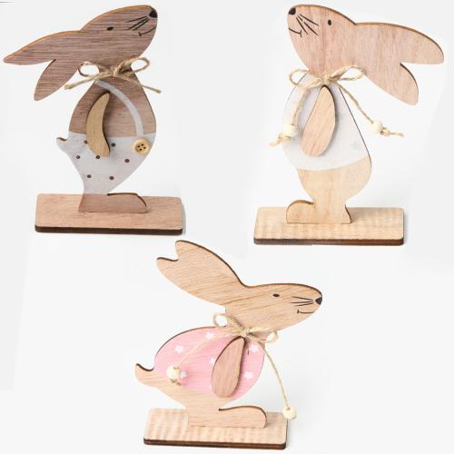 Wood Decoration, Rabbit, DIY & different styles for choice, Sold By PC
