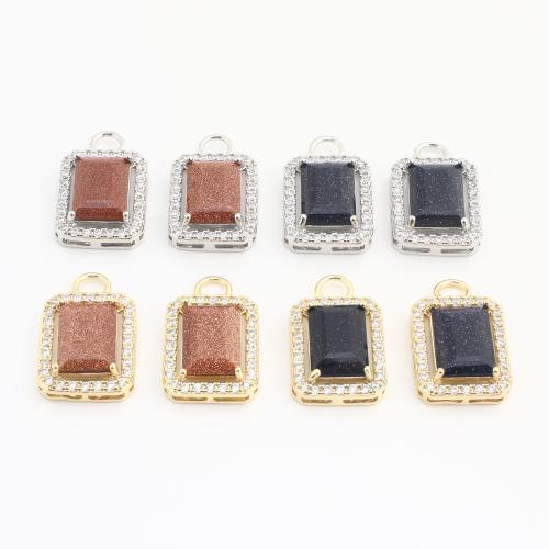 Pendentifs strass en laiton, avec verre, Motif géométrique, Placage, DIY & avec strass, plus de couleurs à choisir, 26x17x7mm, 100PC/sac, Vendu par sac