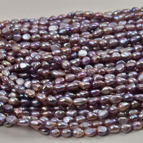 Cultured Baroque Freshwater Pearl Beads, irregular, DIY, purple, 7-8mm, Sold Per 36 cm Strand