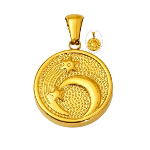 Colgantes de Acero Inoxidable, acero inoxidable 304, chapado en color dorado, Bricolaje & diferentes estilos para la opción, Vendido por UD