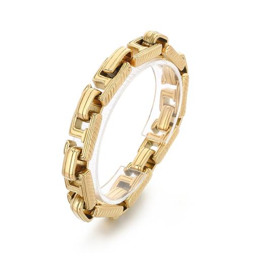 304 Stainless Steel Bracelet, plated, fashion jewelry & for man, more colors for choice, 215x12mm, Sold By PC