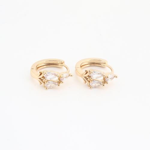 metal Anilla Aro Pendiente, chapado en color dorado, para mujer & con diamantes de imitación, 20PCs/Bolsa, Vendido por Bolsa