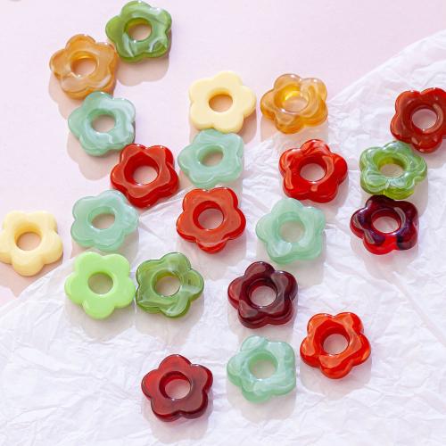 Acrylic Pendants, Flower, DIY & different size for choice, more colors for choice, 100PCs/Bag, Sold By Bag