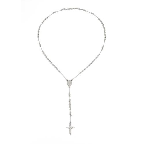 304 Stainless Steel Necklace, Cross, plated, fashion jewelry & for man, more colors for choice, Length:Approx 25.5 Inch, Sold By PC