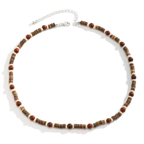 Wood Necklace, with Turquoise & Tibetan Style, with 2.7inch extender chain, handmade, Bohemian style & for man, more colors for choice, Length:Approx 17.7 Inch, Sold By PC