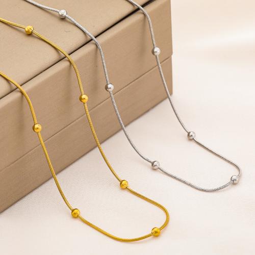 304 Stainless Steel Necklace, with 5cm extender chain, plated, fashion jewelry & Unisex & snake chain, more colors for choice, Length:Approx 40 cm, Sold By PC