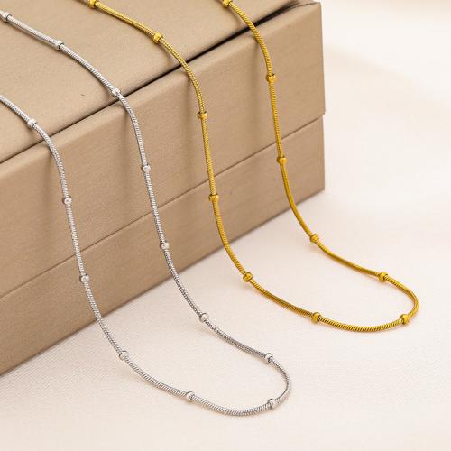 Acier inoxydable 304 Collier et bracelet, Placage, unisexe & chaîne serpent & styles différents pour le choix, 10PC/lot, Vendu par lot