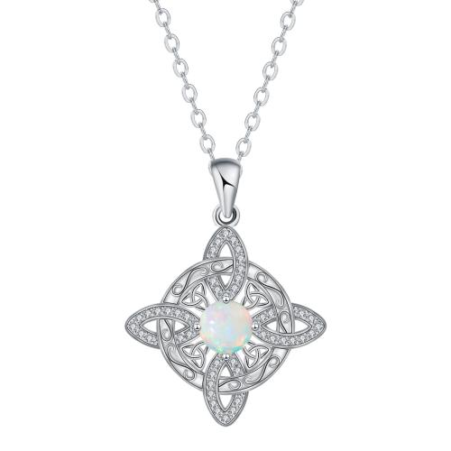 Circón cúbico Micro pavimentar collar de cobre amarillo, metal, con cadena de acero inoxidable, chapado en color de platina, cadena oval & micro arcilla de zirconia cúbica & para mujer, 27.40x27.40mm, Vendido para aproximado 45 cm Sarta