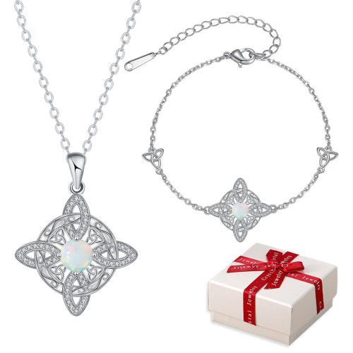 Micro cúbicos Circonia allanar sistemas de la joyería de cobre amarillo, metal, chapado en color de plata, 2 piezas & cadena oval & micro arcilla de zirconia cúbica & para mujer, longitud:aproximado 17 cm, aproximado 45 cm, Vendido por Set