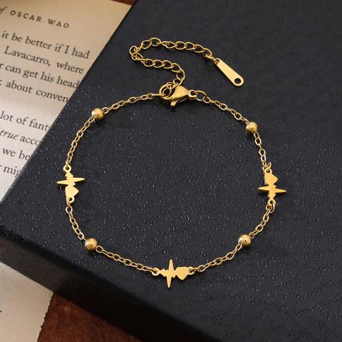 acero inoxidable 304 Pulsera, chapado, unisexo & diferentes estilos para la opción, longitud:aproximado 6-7 Inch, Vendido por UD