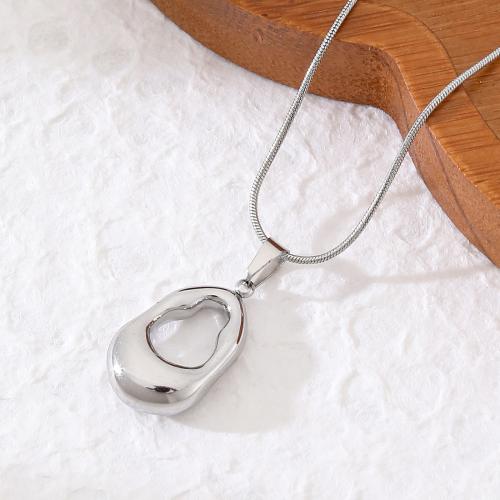 acero inoxidable 304 collar, chapado, cadena de la serpiente & diferentes estilos para la opción & para mujer, longitud:aproximado 18 Inch, Vendido por UD